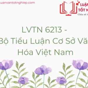 Bộ Tiểu Luận Cơ Sở Văn Hóa Việt Nam - LVTN 6213
