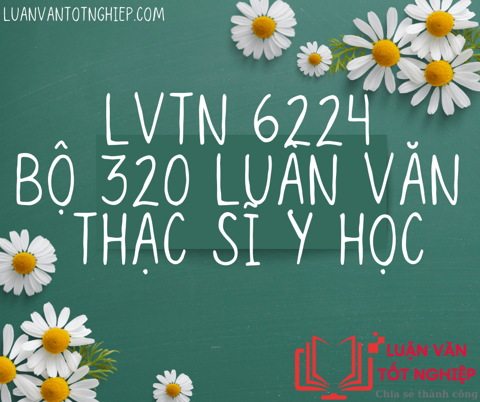 Bộ 320 Luận Văn Thạc Sĩ Y Học - LVTN 6224