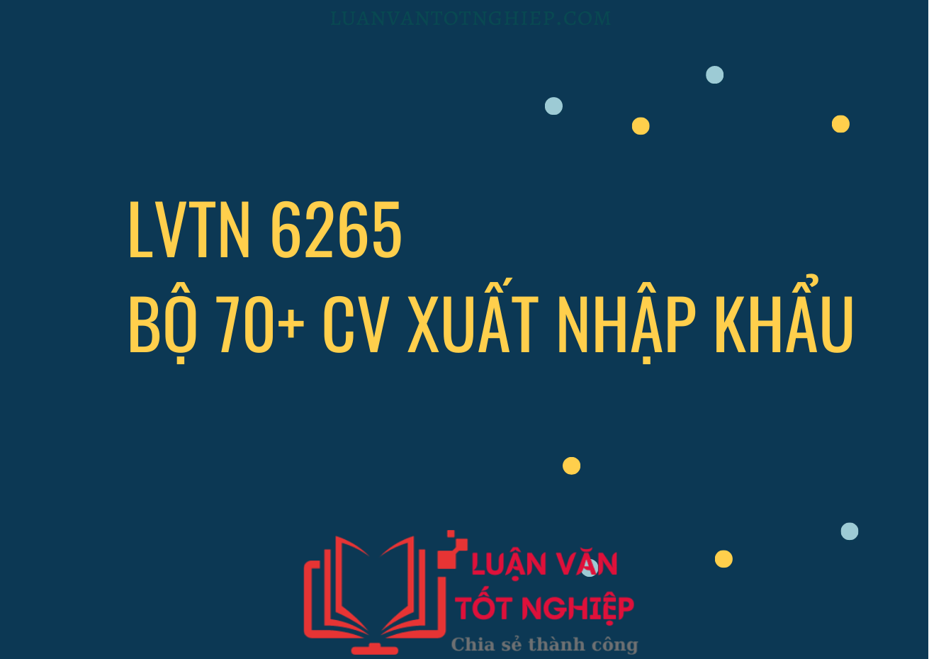 Bộ 70+ CV Xuất Nhập Khẩu - LVTN 6265