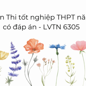 Bộ 108 ôn Thi tốt nghiệp THPT năm 2024 có đáp án - LVTN 6305